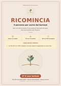 Copertina di Ricomincia, guida digitale e kit di 30 giorni per affrontare il burnout